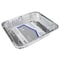 Home Plus Home Plus Durable Foil 9-1/4 in. W X 11-3/4 in. L Roaster Pan Silver 2 pk D42020 - alternate 2